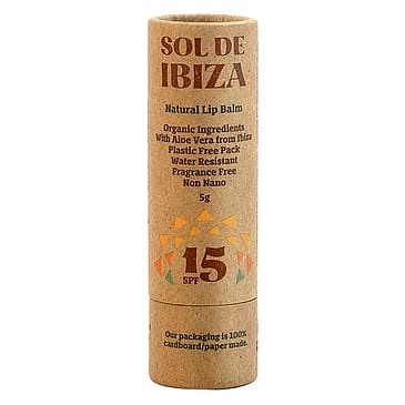 Sol De Ibiza Plastic Free Lip Balm SPF15 5 g