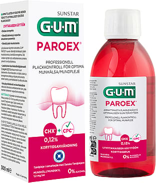 GUM Mundskyl Paroex 0,12% Klorhexidin 300 ml