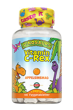 KAL DinoSaurs vit. C-rex tygge børn 100 tabl.