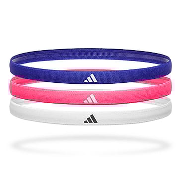 Adidas Hårbånd 3-pak Blå/Pink/Hvid