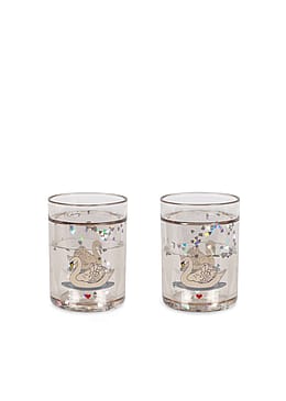 Konges Sløjd Glitter Cups 2-pak Swan Off White