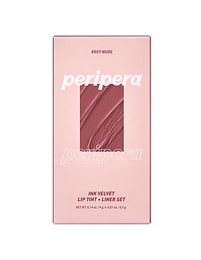 PERIPERA Ink Velvet + Lip Liner Set 01 Rosy Nude