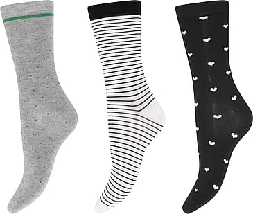 Laze Sneak Sock Bamboo 3-pak Sort 37/41