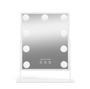 Gillian Jones Makeup Artist Mirror med 9 Kraftige LED Pærer Hvid