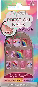 Depend Press On Nails Rainbow Unicorn