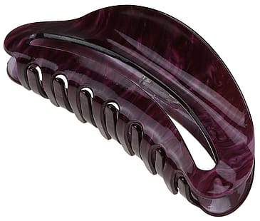Senze Hårklemme i akryl Aubergine