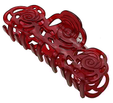 Senze Hårklemme i akryl Red 11 cm