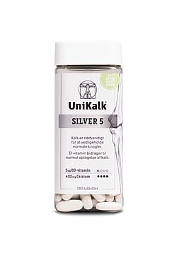 Unikalk Silver 5 Hvid 180 stk.