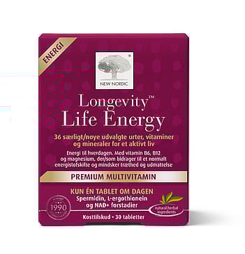 New Nordic Longivity Life Energy 30 stk.