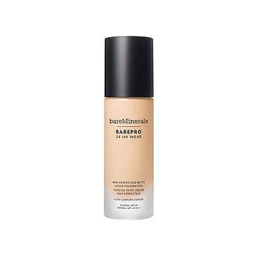 bareMinerals BAREPRO 24HR Wear Skin-Perfecting Matte Liquid Foundation Mineral SPF 20 Fair 10 Warm