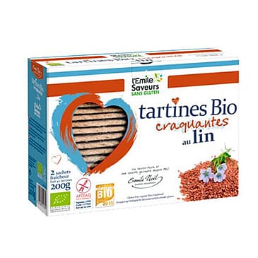 Emile Noel Knækbrød m. Hørfrø Glutenfri Ø 200 g