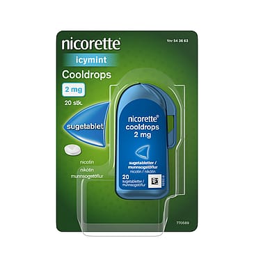 Nicorette® Cooldrops 2 mg sugetabletter 20 stk.