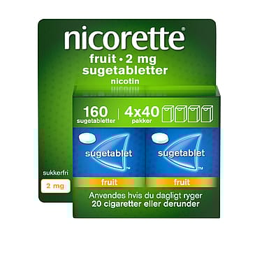 Nicorette® Sugetablet Fruit 2 mg 160 stk