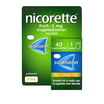 Nicorette® Sugetablet Fruit 2 mg 40 stk