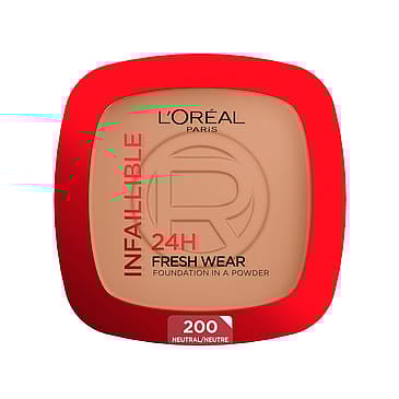 L'Oréal Paris Infaillible 24H Fresh Wear Foundation in a Powder Pudderfoundation 200 Neutral Undertone