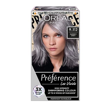 L'Oréal Paris Préférence Vivid Colours Permanent Hårfarve 9.112 Smokey Grey