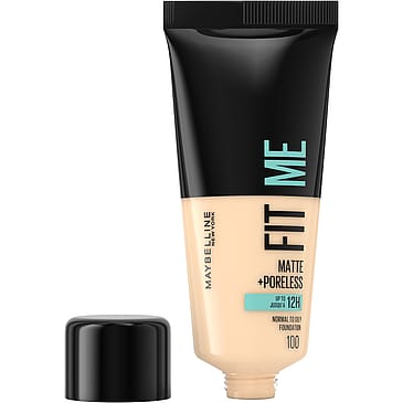Maybelline New York Fit Me Matte & Poreless Foundation 100 Warm Ivory