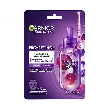 Garnier SkinActive Pro-Retinol Smoothing Serum Ansigtsmaske 28 g
