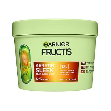 Garnier Fructis Keratin Sleek Hårmaske 370 ml