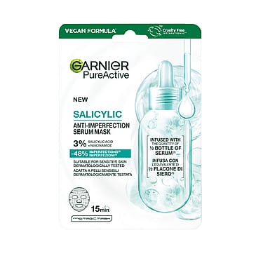 Garnier PureActive Serummaske med salicylsyre mod urenheder 28g