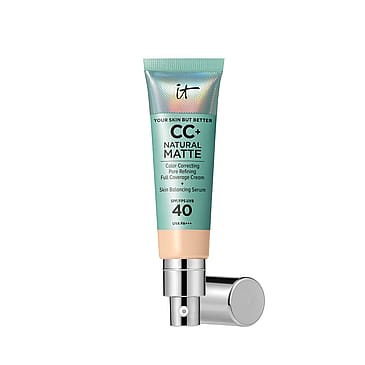 IT Cosmetics CC+ Cream Natural Matte Foundation for Oily Skin with SPF 40 Fair