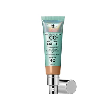 IT Cosmetics CC+ Cream Natural Matte Foundation for Oily Skin with SPF 40 Tan