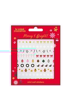 Le mini macaron Mini Nail Stickers Merry & Bright