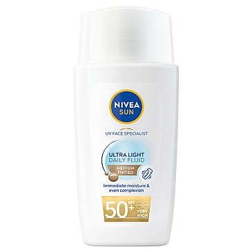 NIVEA Daily Fluid SPF 50+ Medium Tinted 40 ml