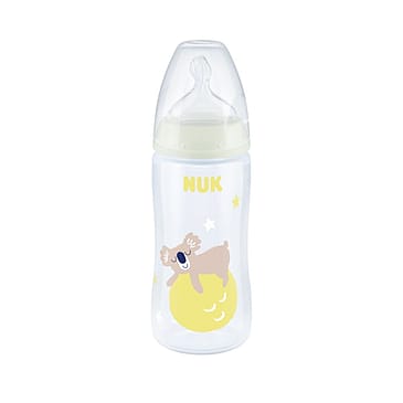 NUK Silikone Sutteflaske Med Temperaturmåling 300 ml.