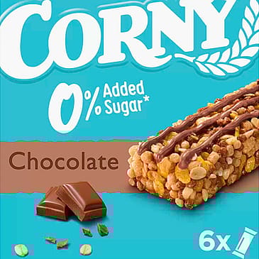 Corny 0% Added Sugar Chocolate 6x20 g
