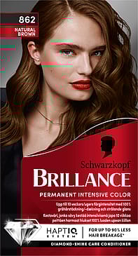 Schwarzkopf Brillance Hårfarve 862 Natural Brown