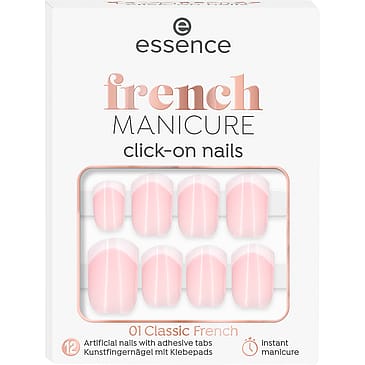 Essence French Manicure Click-On Nails 01 Classic French