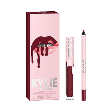 Kylie Cosmetics Matte Liquid Lipstick & Lip Liner 504 Hollyberry