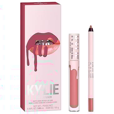 Kylie Cosmetics Matte Liquid Lipstick & Lip Liner 302 Snow Way Bae