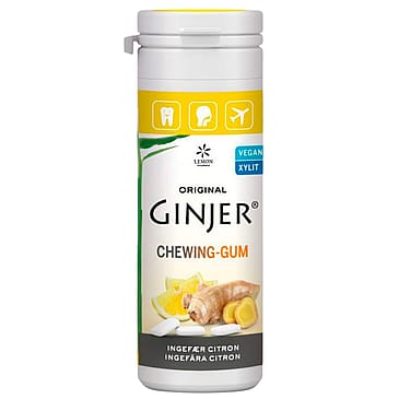 Lemon Pharma GINJER® Ingefær Tyggegummi Citron, 30 g