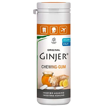 Lemon Pharma GINJER® Ingefær Tyggegummi Honning, 30 g