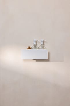 Metallbude Shea Badehylde Hvid 30 cm