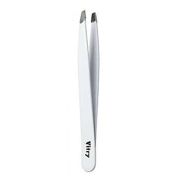 Vitry Tweezers Slant Ends White