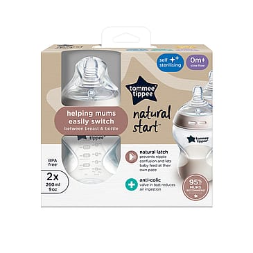 Tommee Tippee Natural Start sutteflaske 2 x 260 ml