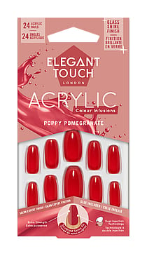 Elegant Touch Kunstige Negle Colour Acrylics Poppy Pomegranate