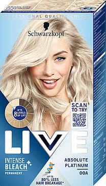 Schwarzkopf LIVE Blonde Intense Lightener Hårfarve 00A Absolute Platinum