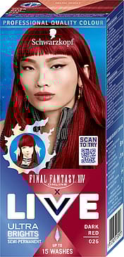 Schwarzkopf LIVE Ultra Brights Hårfarve 026 Dark Red