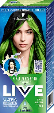 Schwarzkopf LIVE Ultra Brights Hårfarve 024 Vivid Green