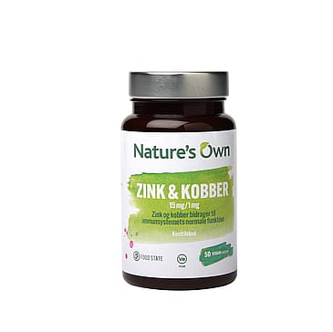 Nature's Own Zink og Kobber 50 tabl