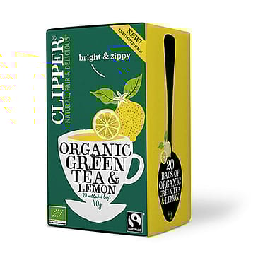 Clipper Grøn Te m. Citron Ø 20 breve