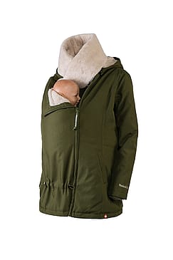 Wombat Wallaby Graviditets- og bærejakke Forest Green/Beige XXL