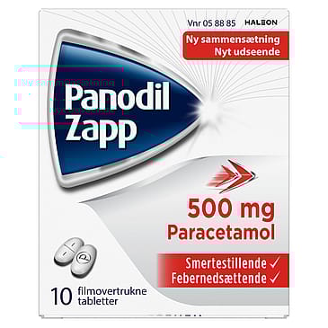 Panodil Zapp 500 mg - 10 stk