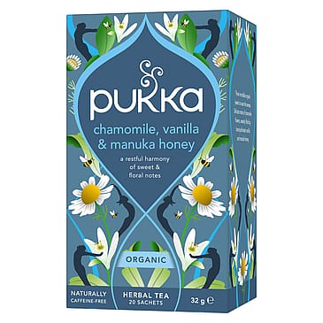 Pukka Chamomile, Vanilla & Manuka honey te Ø 20 breve