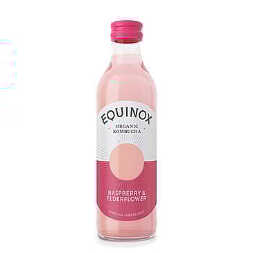 Equinox Kombucha te Raw Rasberry & Elderflower Ø 275 ml