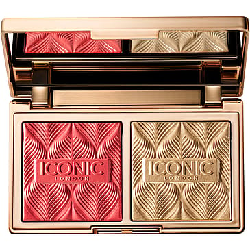 ICONIC LONDON Silk Glow Duo, Blush & Highlighter Coral Glow